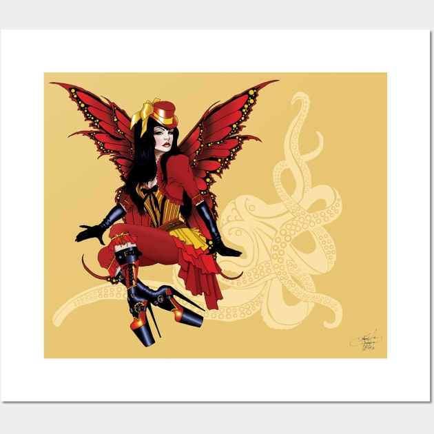 Victoria Steampunk Fairy Wall Art by tigressdragon